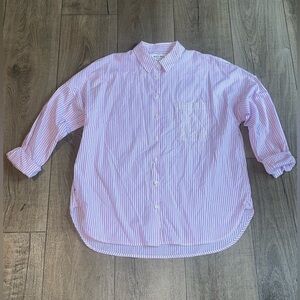 Alex Mill Wash & Go Shirt Mens Striped Button Up Poplin Cotton Lightweight